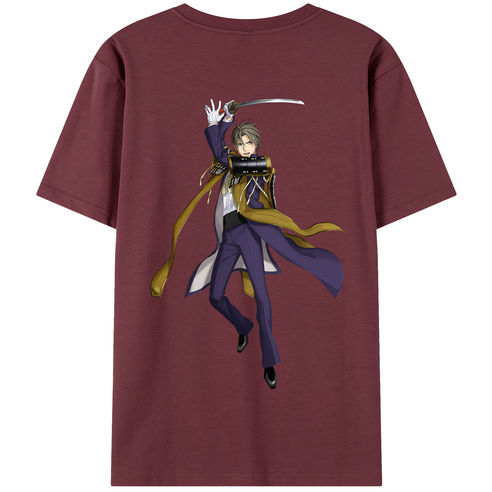 （画像用） 刀剣乱舞 Touken Ranbu 綿100％半袖Tシャツ（背面プリント）